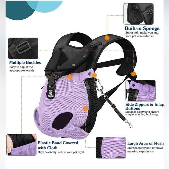 vavopaw Dog Vavopaw Pet Carrier Backpackadjustable Pet Backpack Dogs Catscarrier Travel Bag